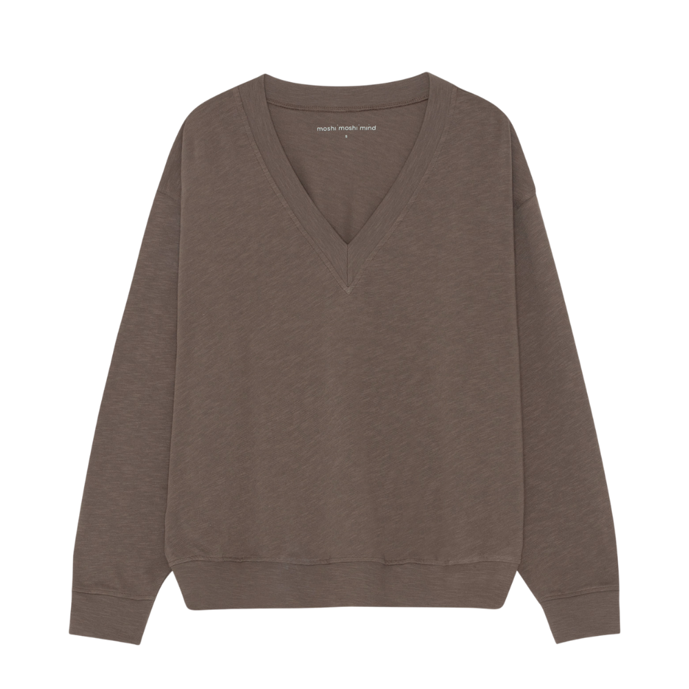 Inhale sweatshirt - Stone Brown